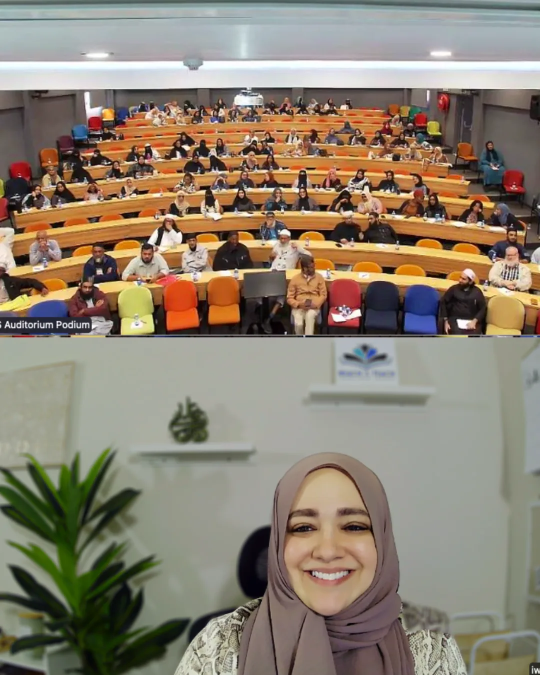Virtual coaching session with Asmaa and a group of teachers